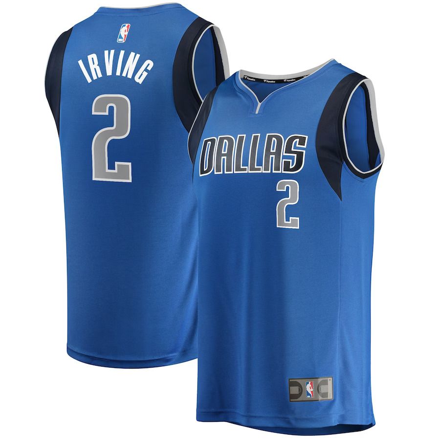 Men Dallas Mavericks 2 Kyrie Irving Fanatics Branded Royal 2022-23 Fastbreak NBA Jersey